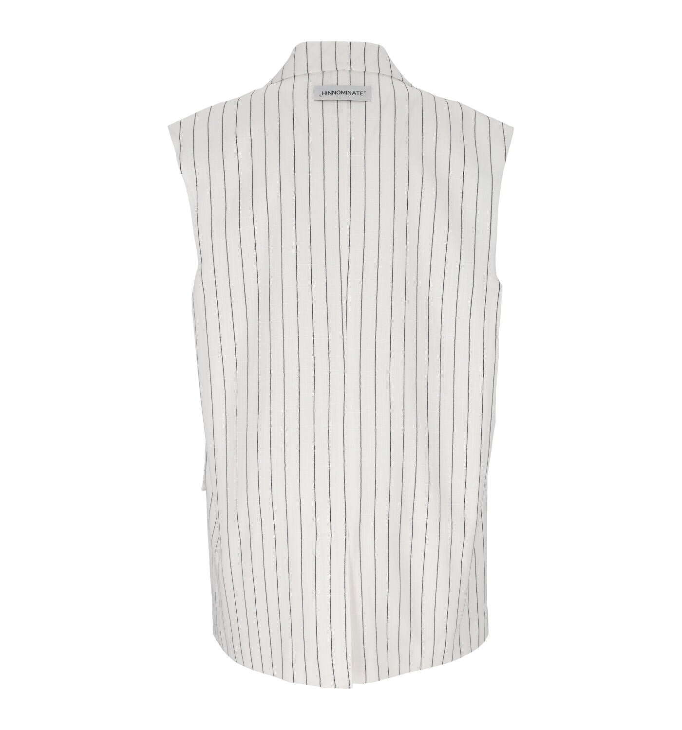 Gilet doppio petto in lino gessato