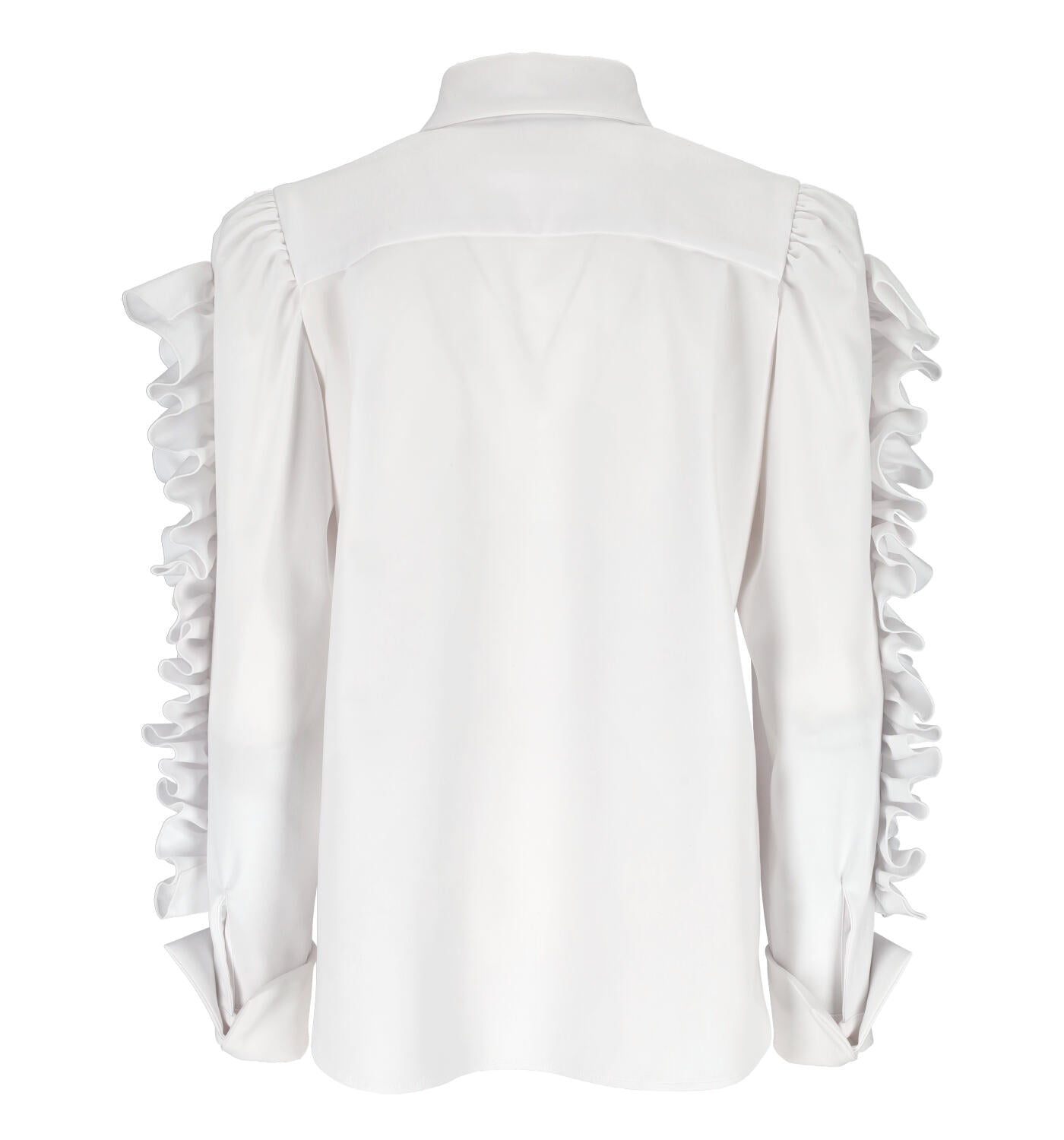 Camicia con maniche a ruche