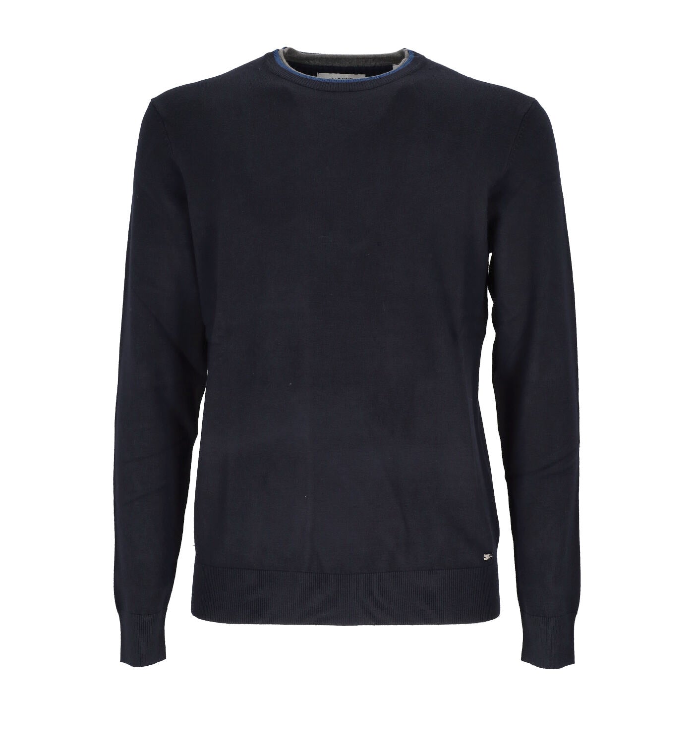 Girocollo con toppe sui gomiti.