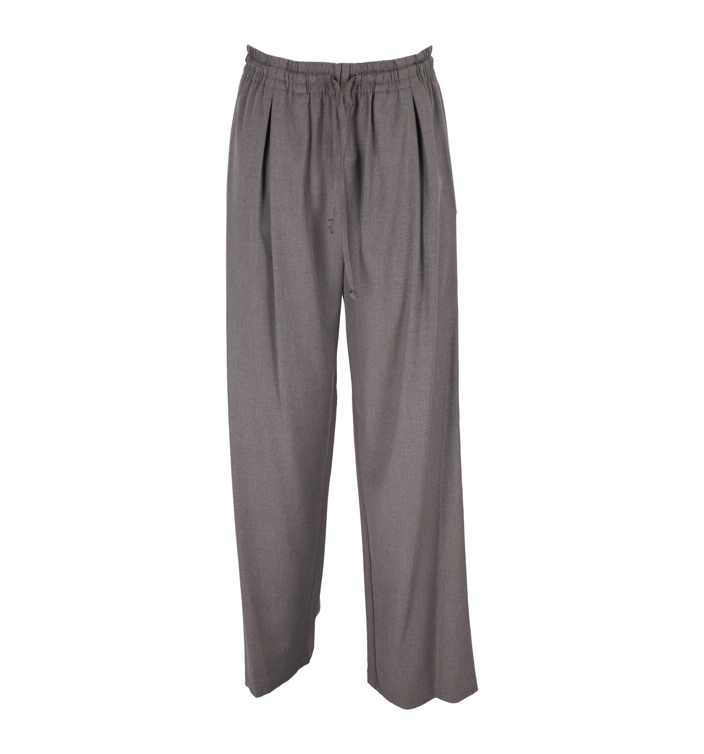 Pantalone largo con elastico in vita