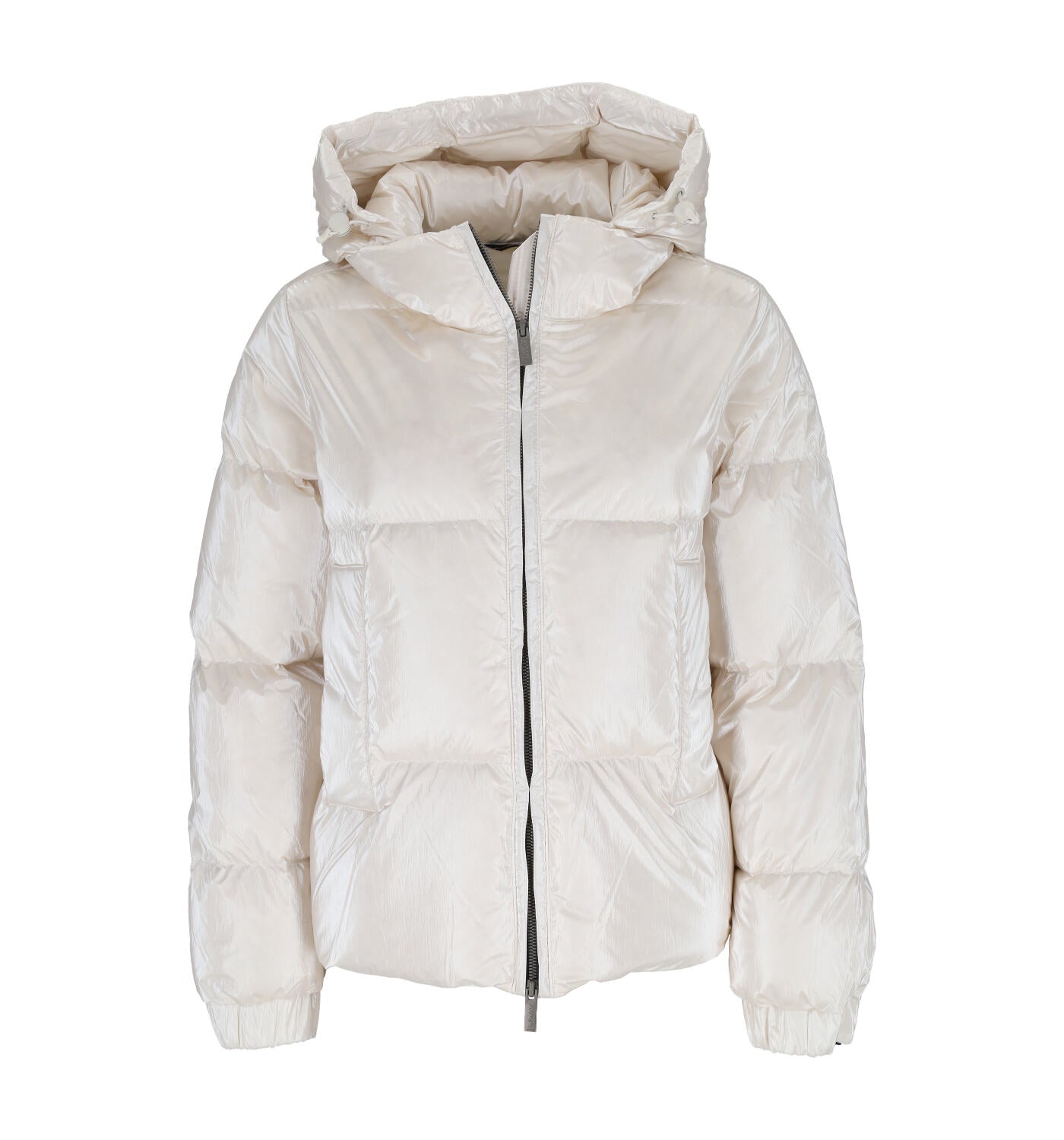 Piumino corto con cappuccio