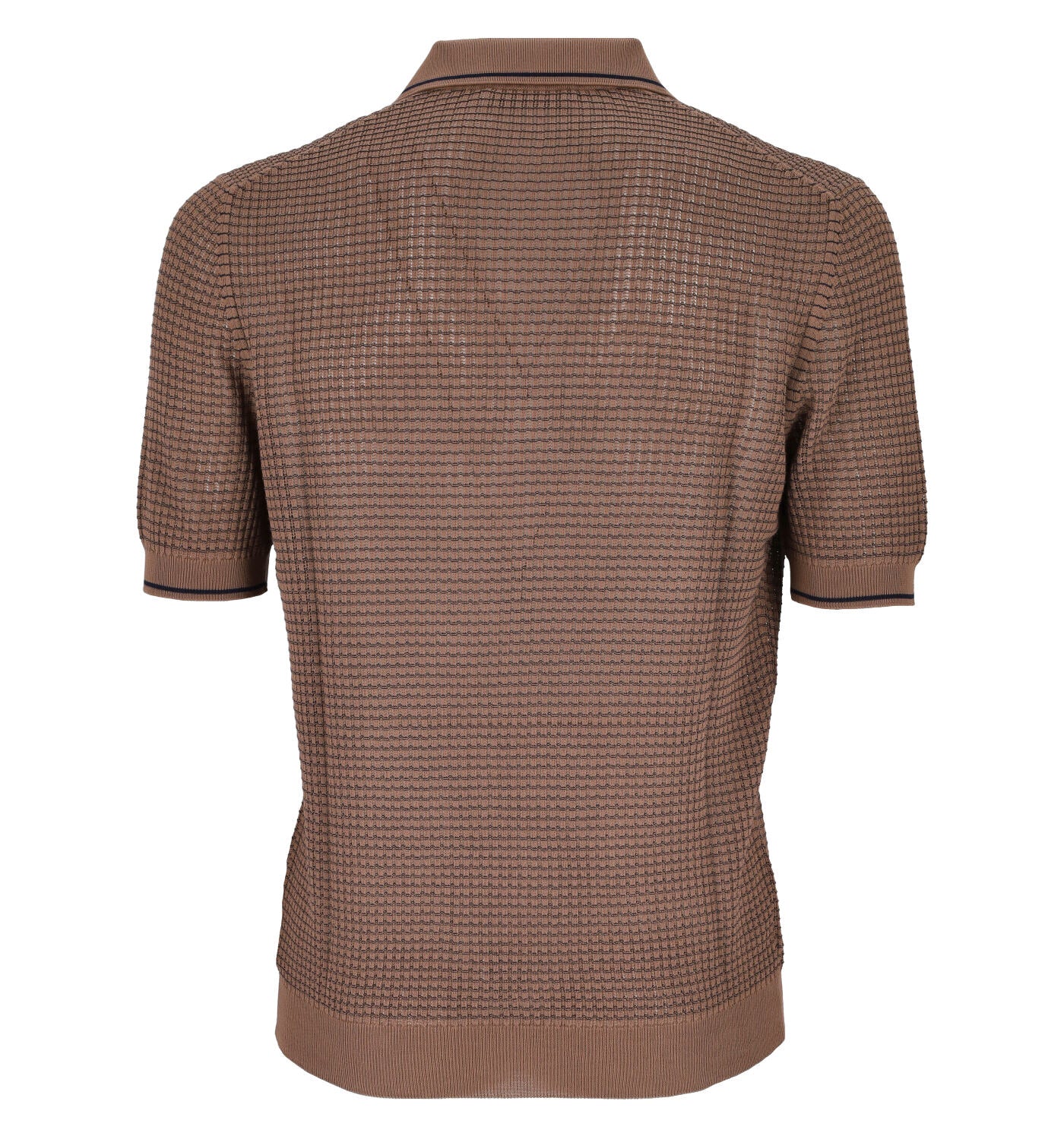 Polo bowling mezza manica in cotone operato