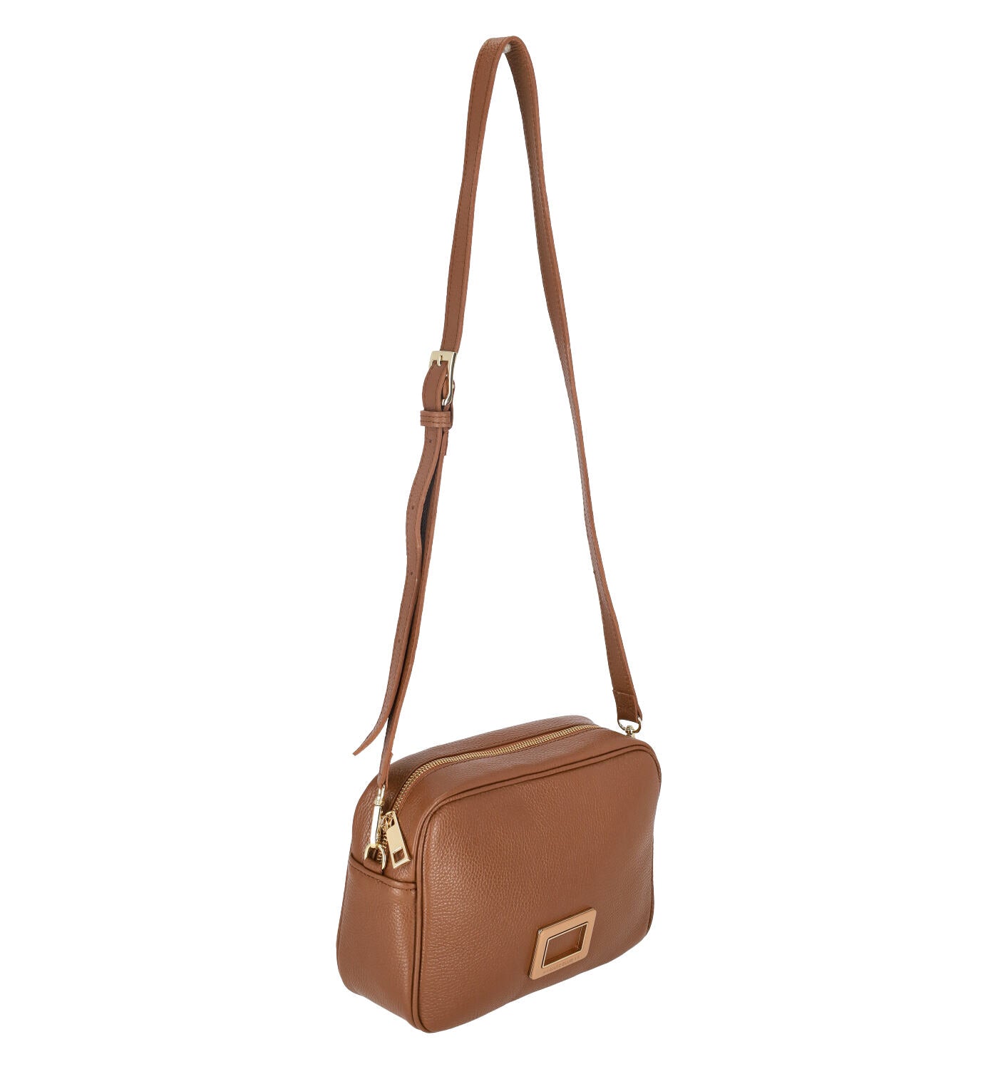Borsa a tracolla con chiusura zip e tracolla regolabile