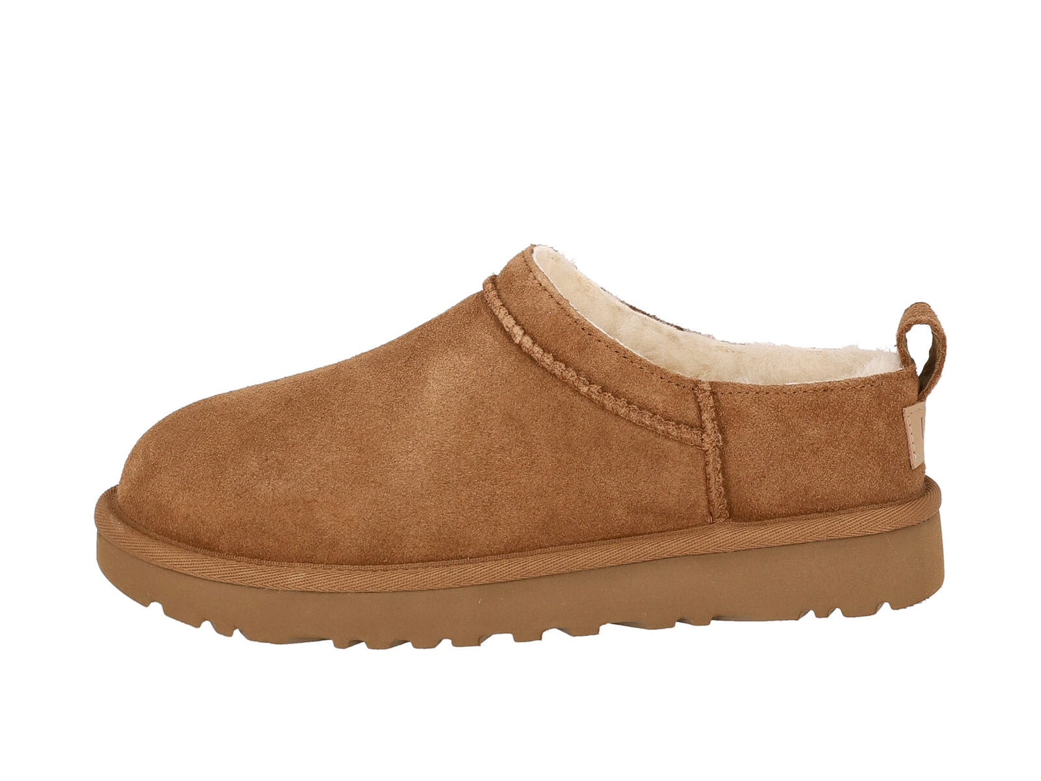 Ugg classic micro in camoscio , taglio vivo e con suola in gomma