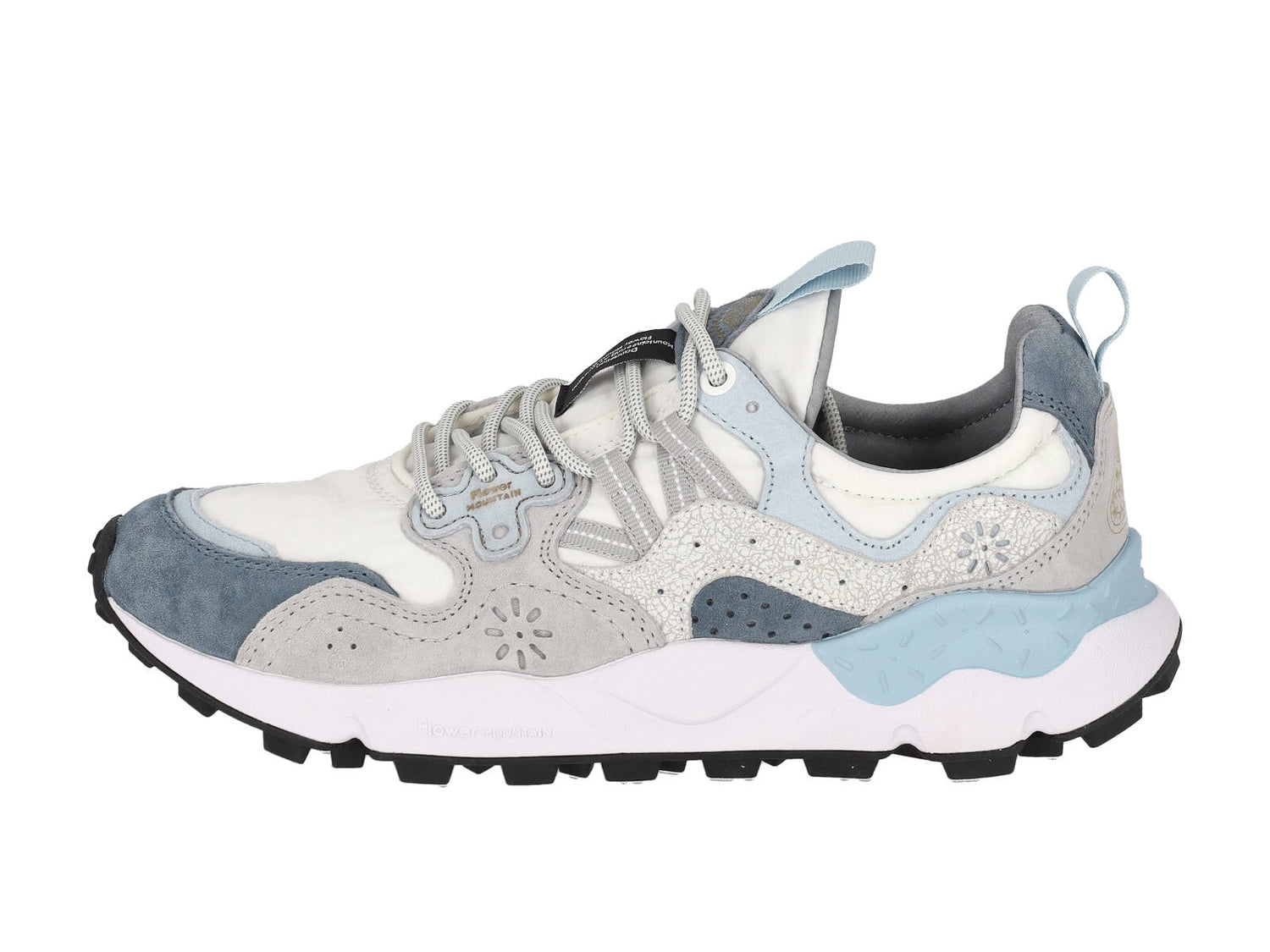 Sneakers in camoscio e nylon suola in gomma