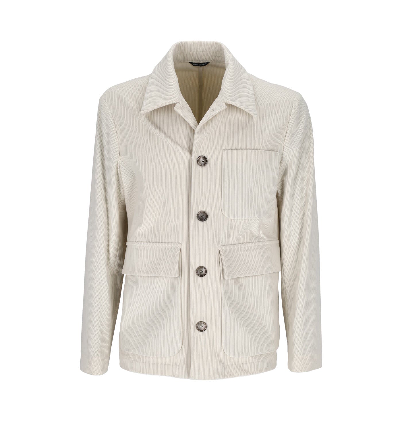 Giacca overshirt in velluto a costine