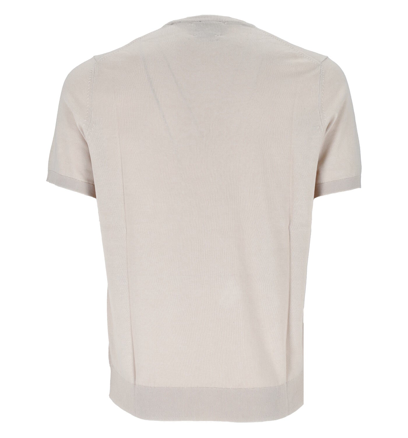 Maglia girocollo mezza manica in filo, finezza quattordici