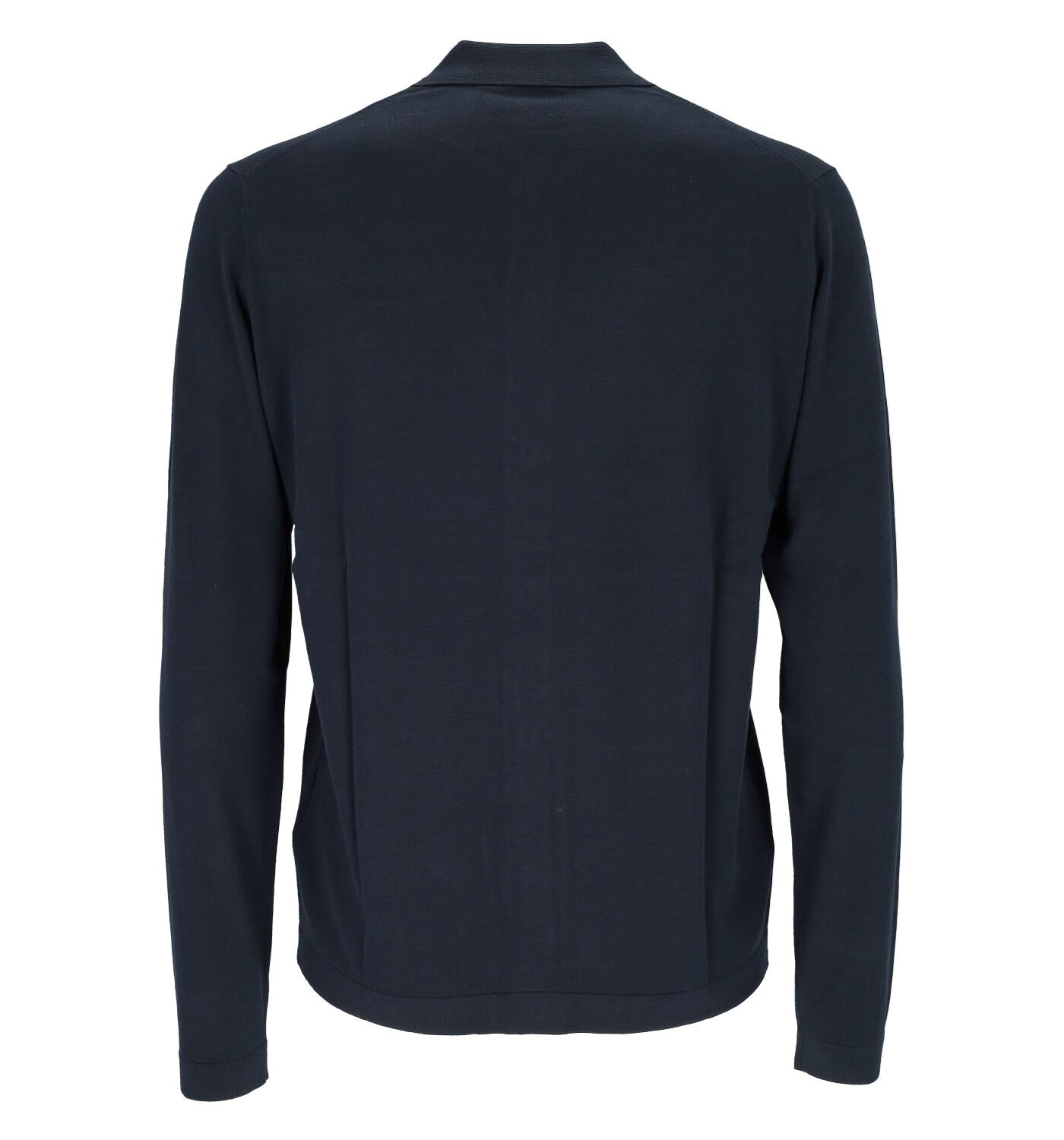 Maglia camicia in filo con bottoni manica lunga