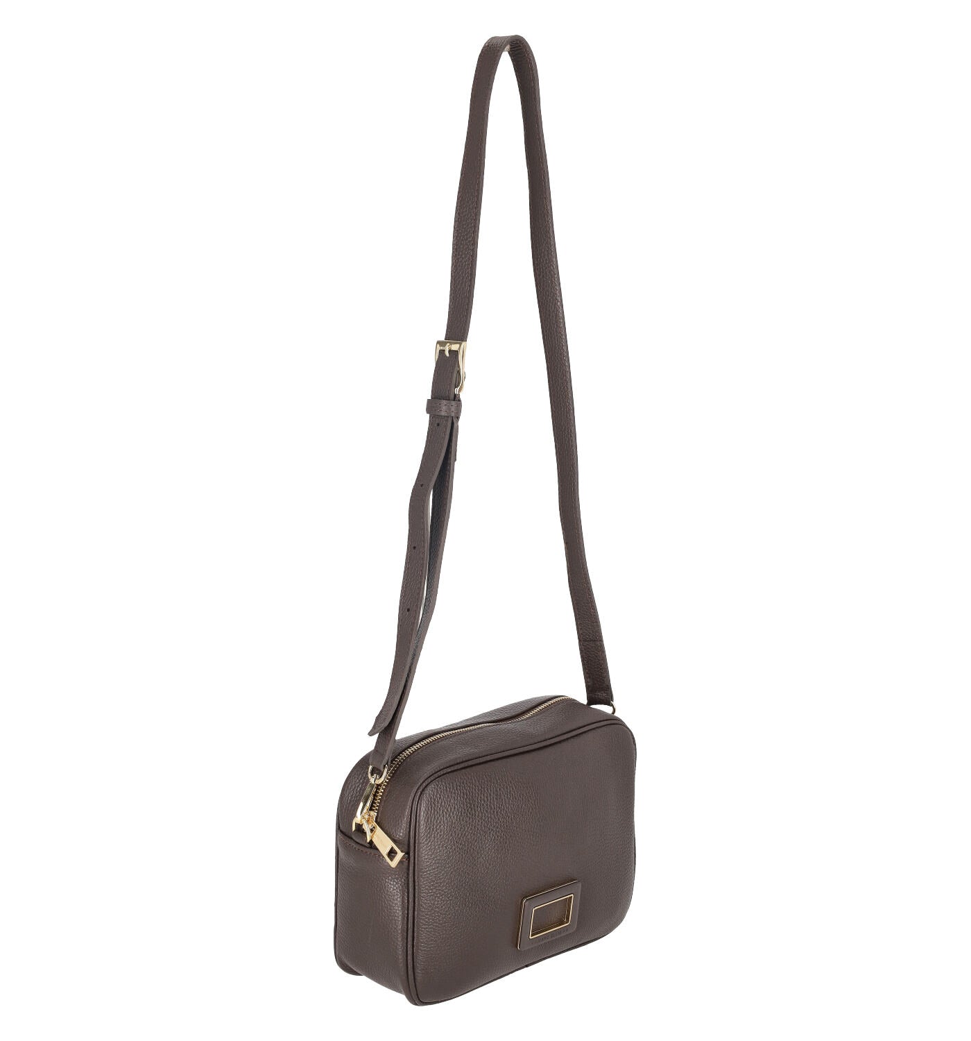 Borsa a tracolla con chiusura zip e tracolla regolabile