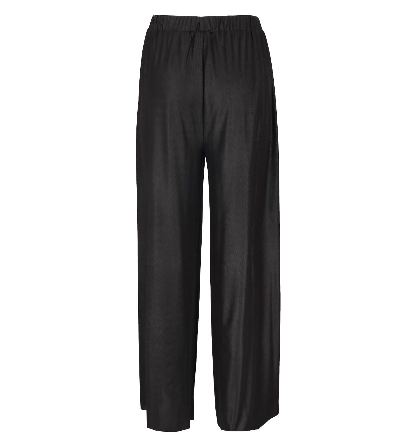 Pantalone a palazzo in maglina lucida