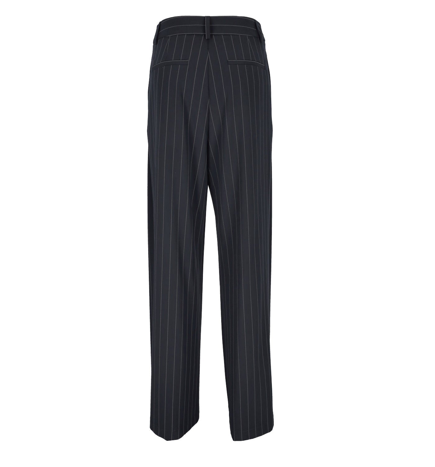 Pantalone over gessato con pences