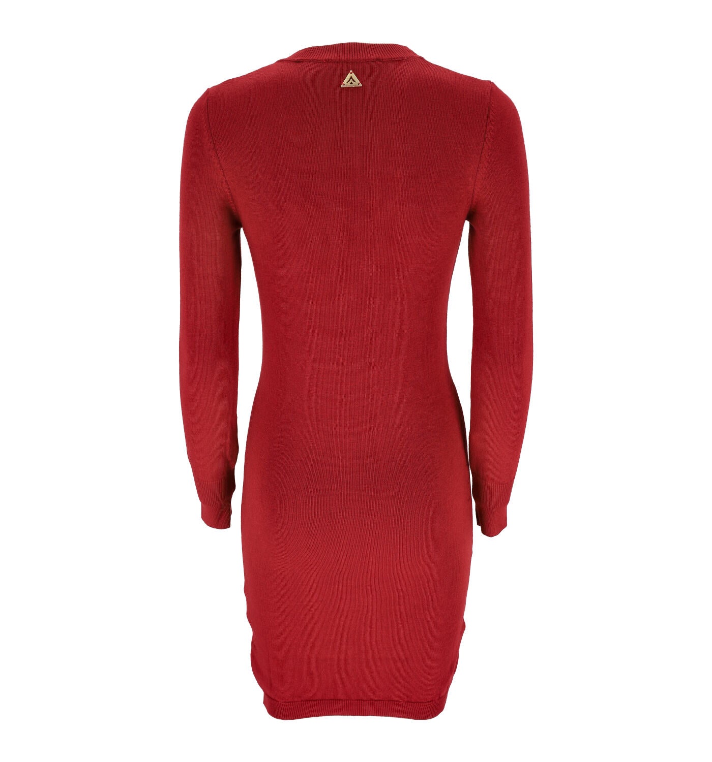 Abito in lana con coulisse e scollo tondo