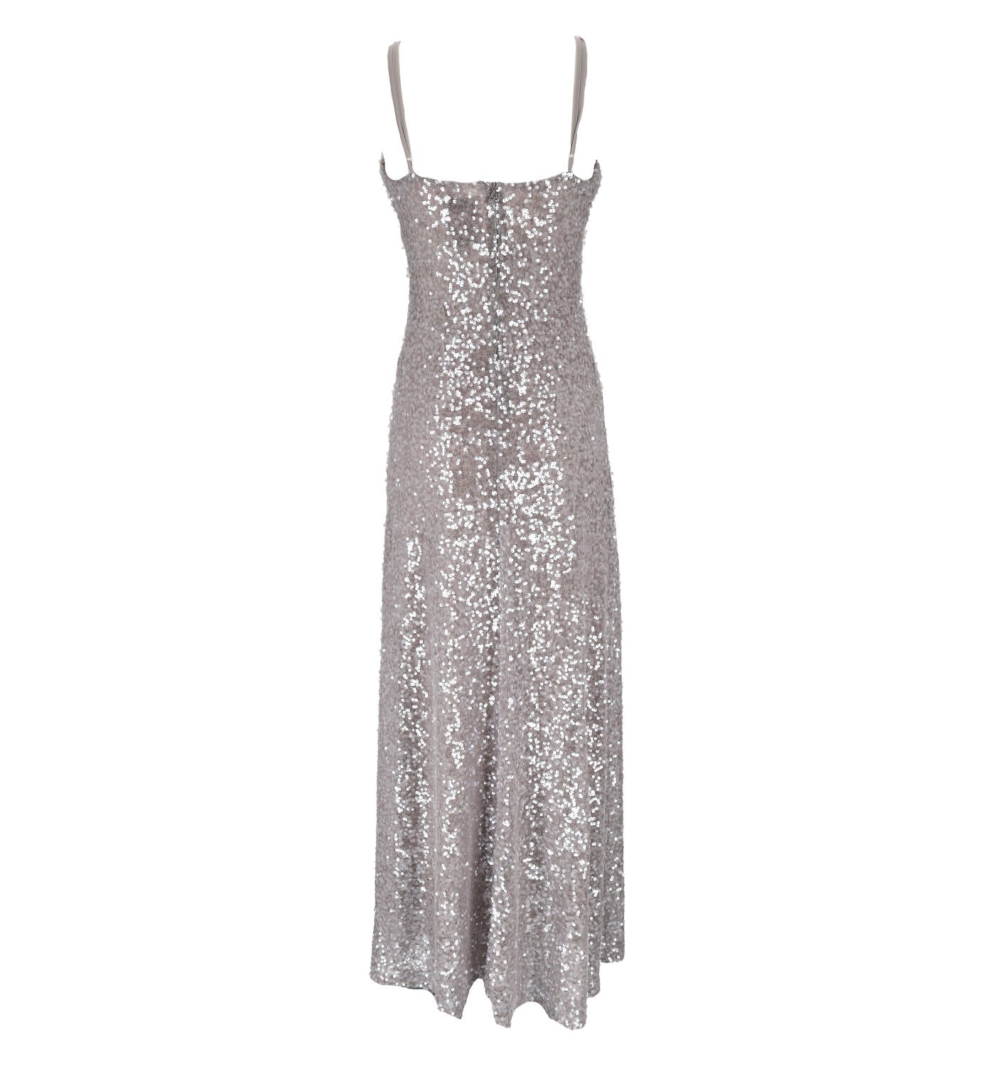 Abito lungo con paillettes