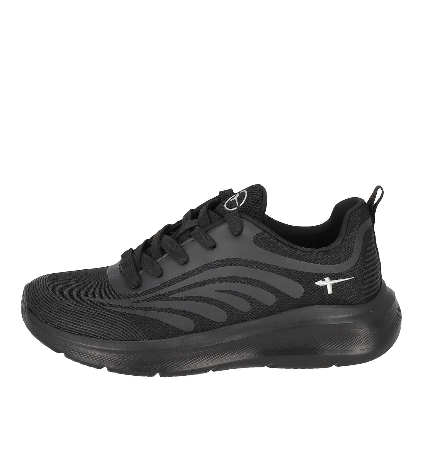 Sneakers in tessuto con riporti gommato