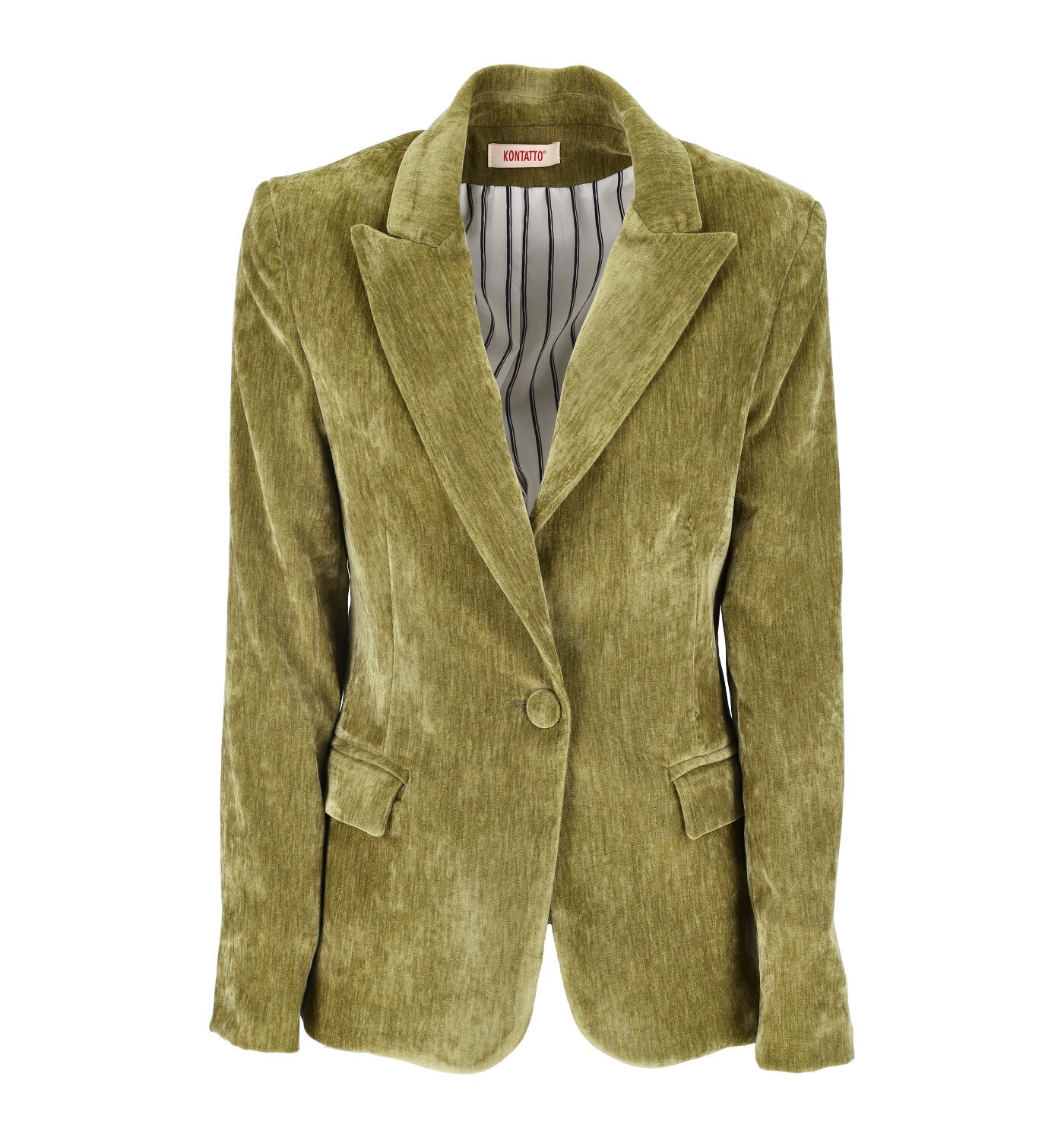 Giacca in velluto monopetto