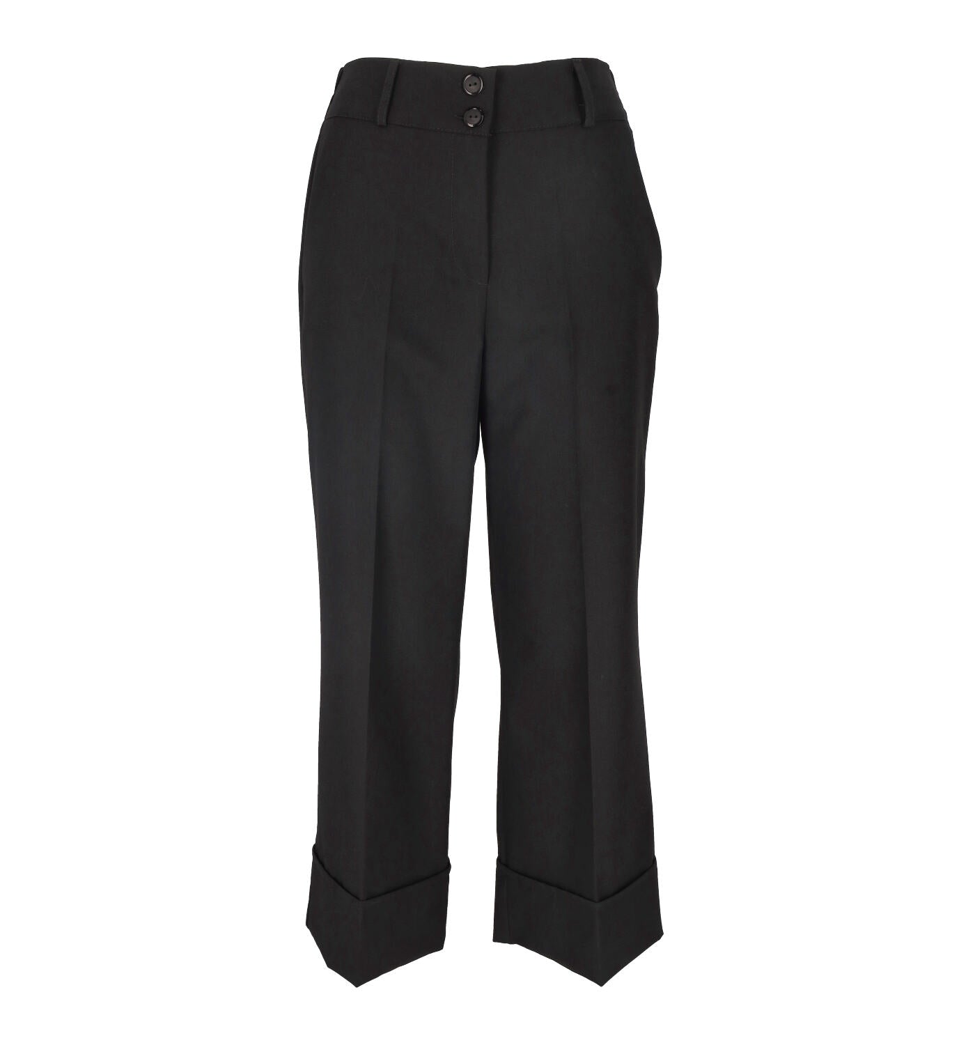 Pantalone in viscosa gaucho con piega