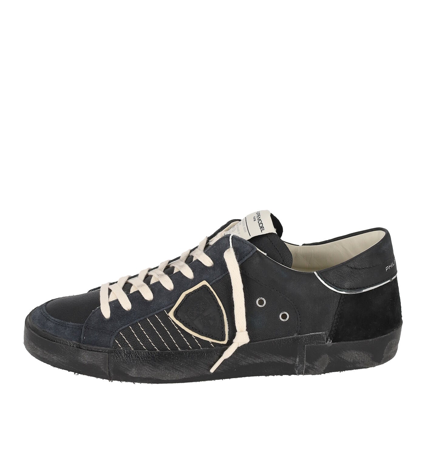 Sneakers in pelle e camoscio