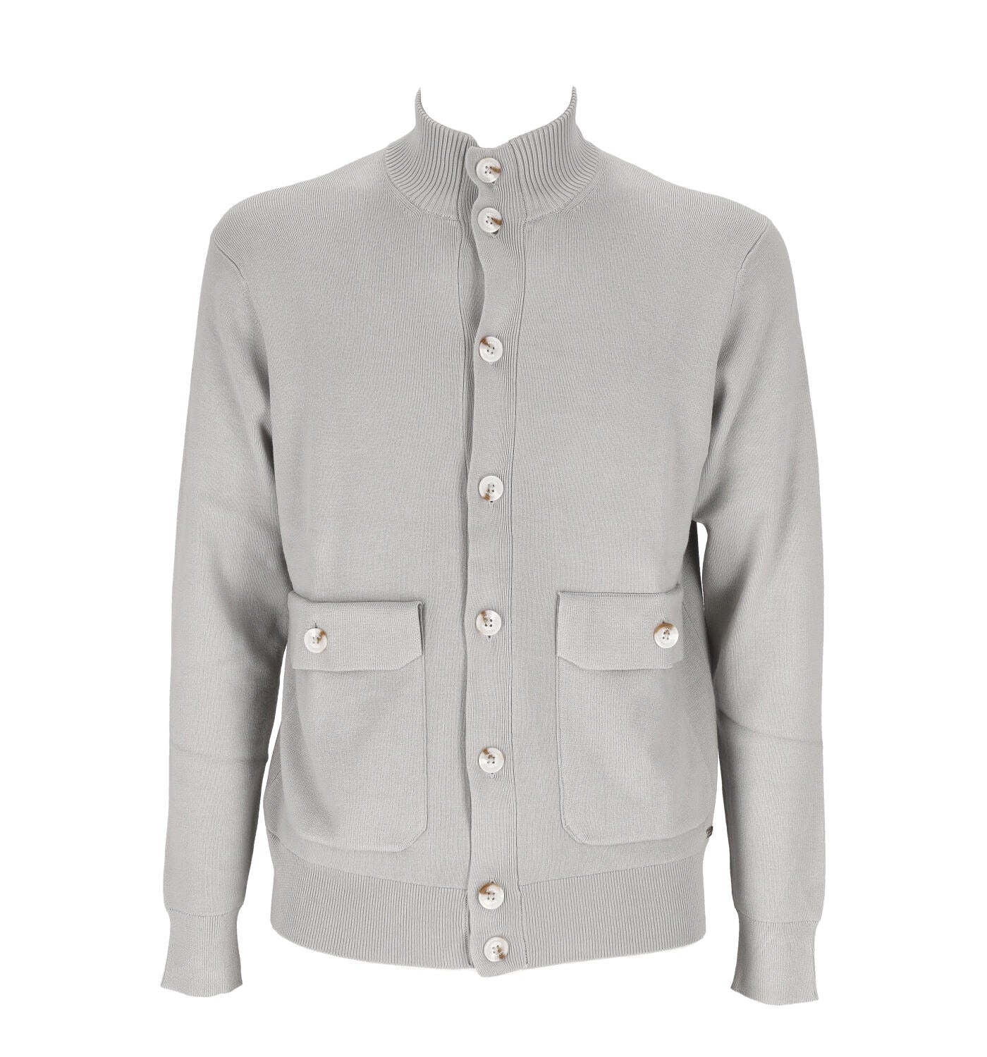 Cardigan collo alto con bottoni