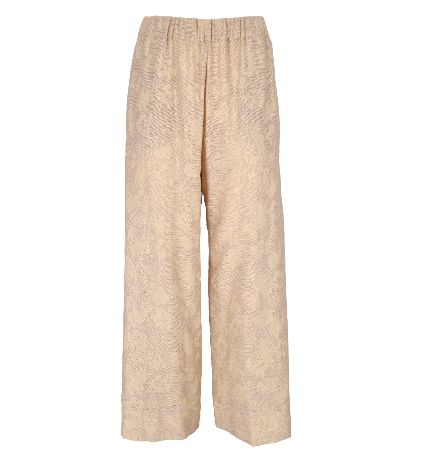 Pantalone a palazzo con elastico in vita