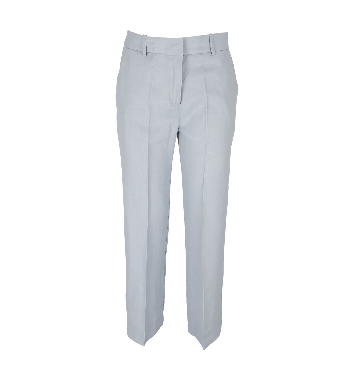 Pantalone a palazzo in lino e viscosa