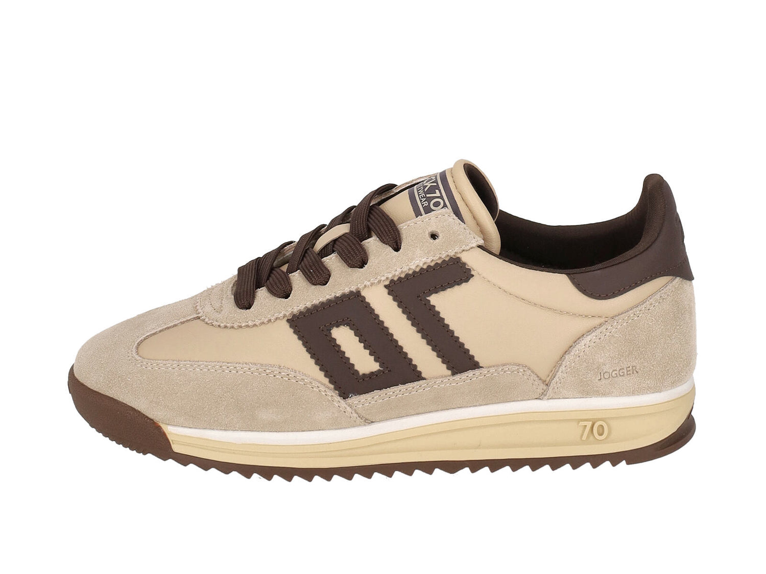 Sneakers in pelle e camoscio ,suola in gomma.