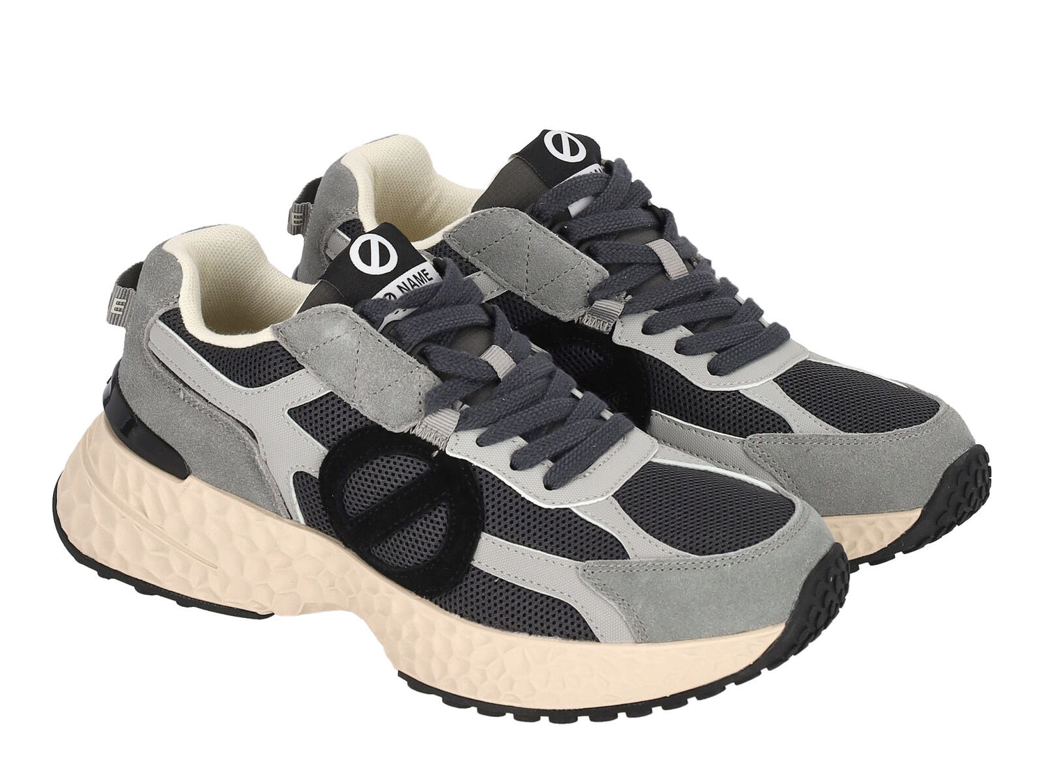 Sneakers running in camoscio e rete