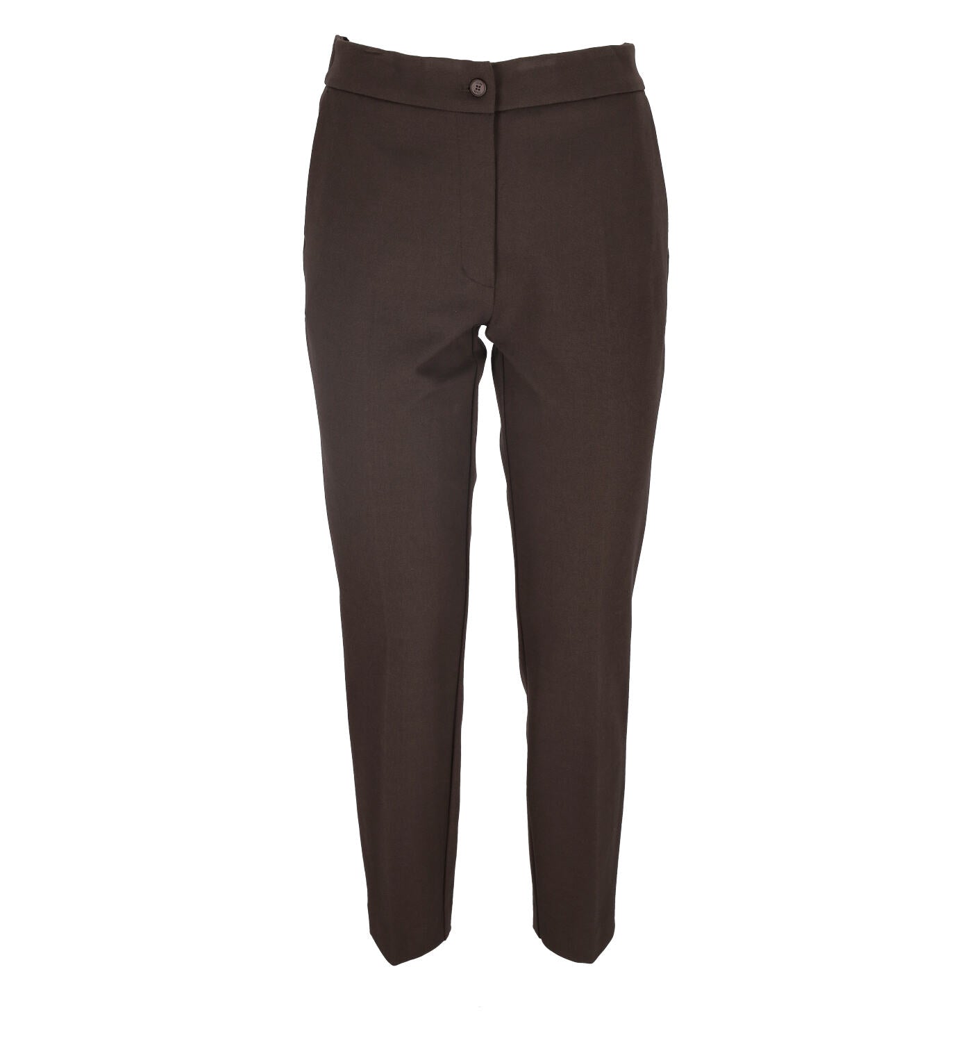 Pantalone basic a sigaretta con elastico in vita