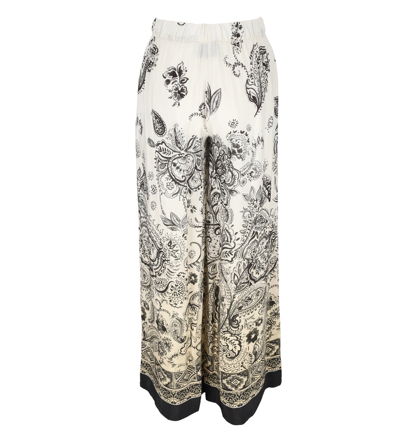 Pantalone a palazzo degradè stampa cashmere
