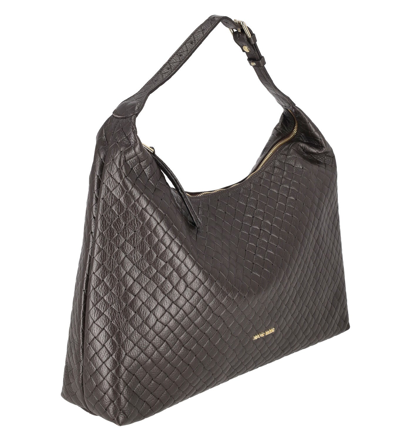 Borsa shopping con intarsio fantasia mosaico