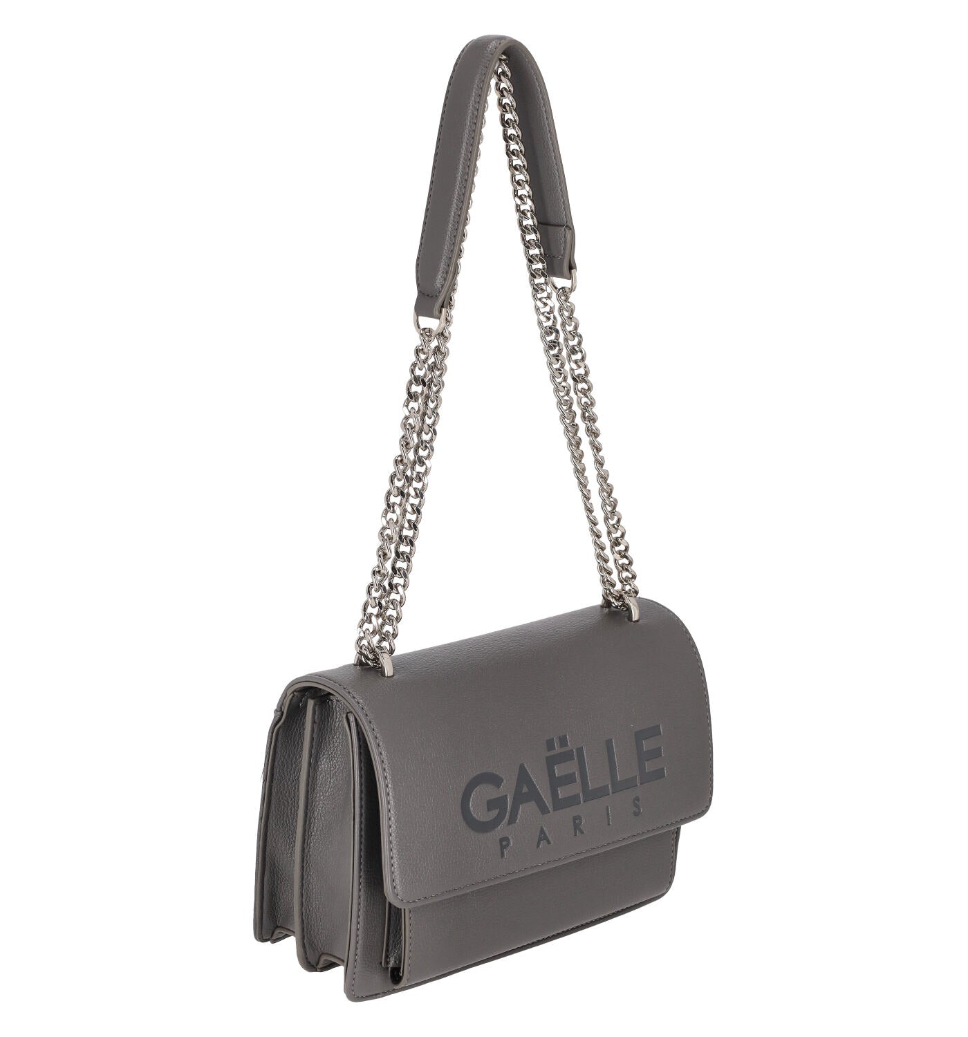 Borsa con doppia catena regolabile , chiusura con bottone