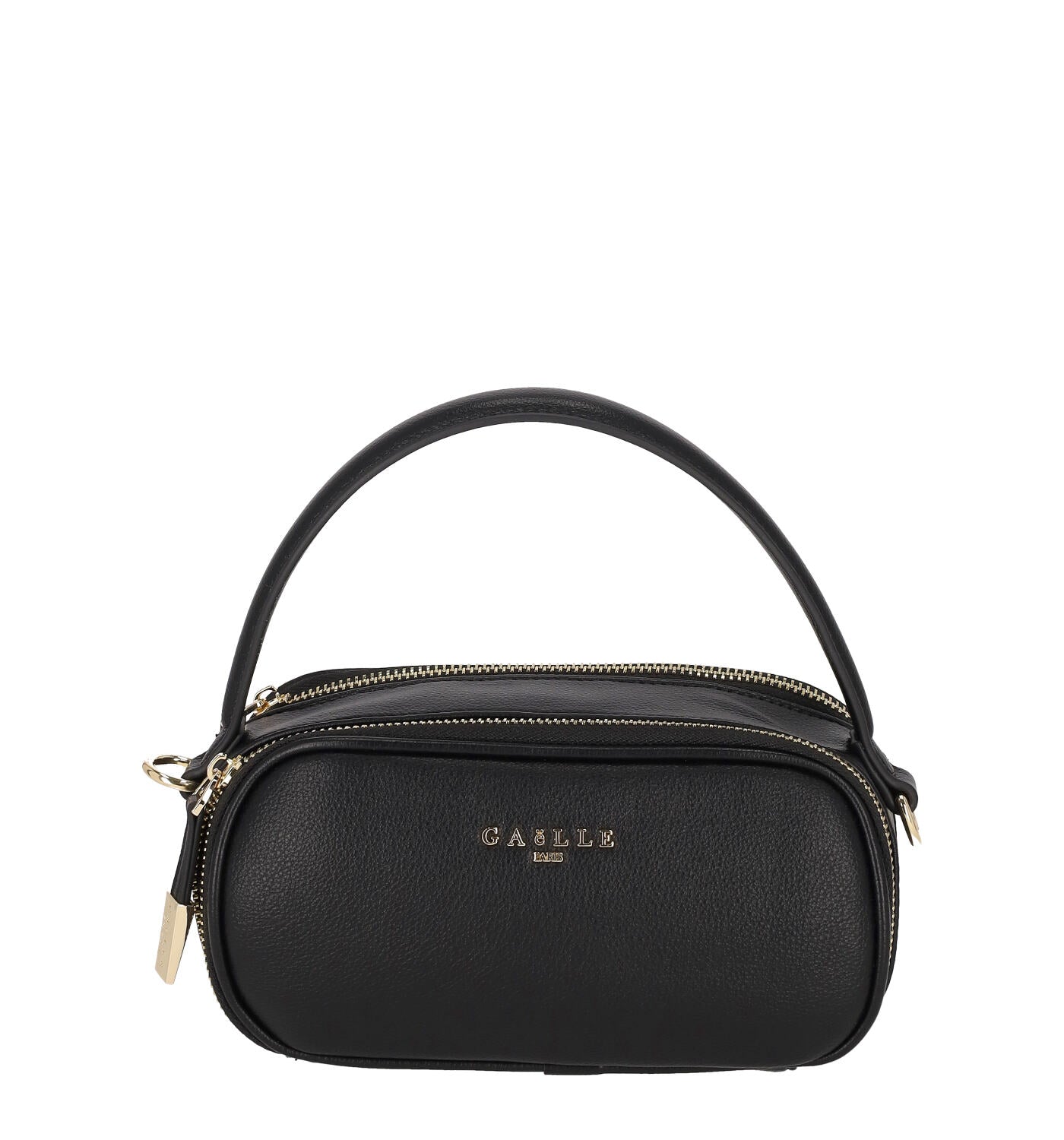 Mini camera bag ovale con chiusura zip , tracolla removibile.