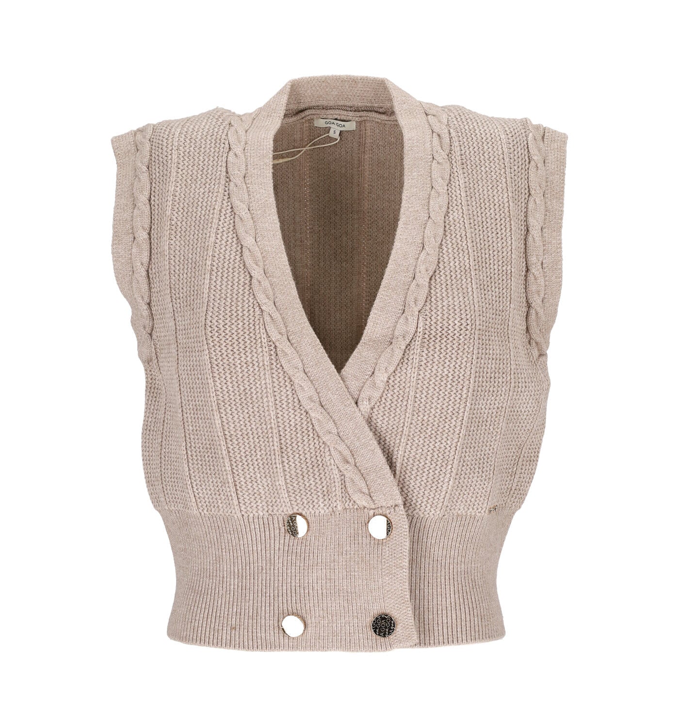 Gilet doppio petto corto