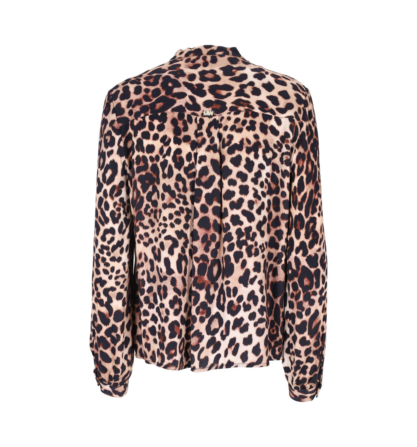 Blusa con fiocco maculata
