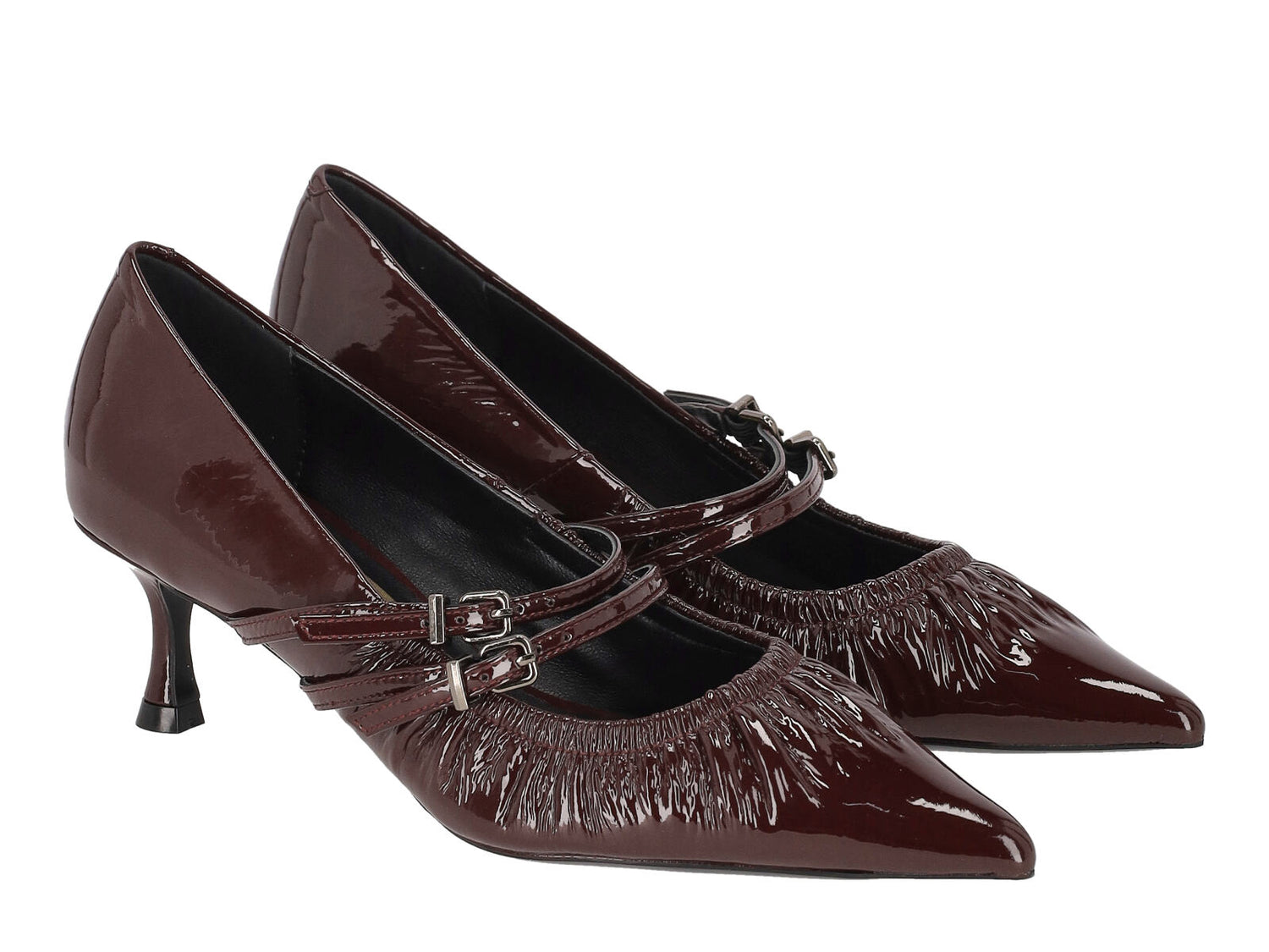 Decolletè in naplak con fibbie