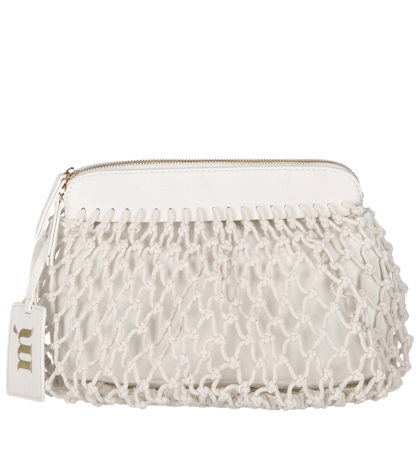 Pochette in rete con zip