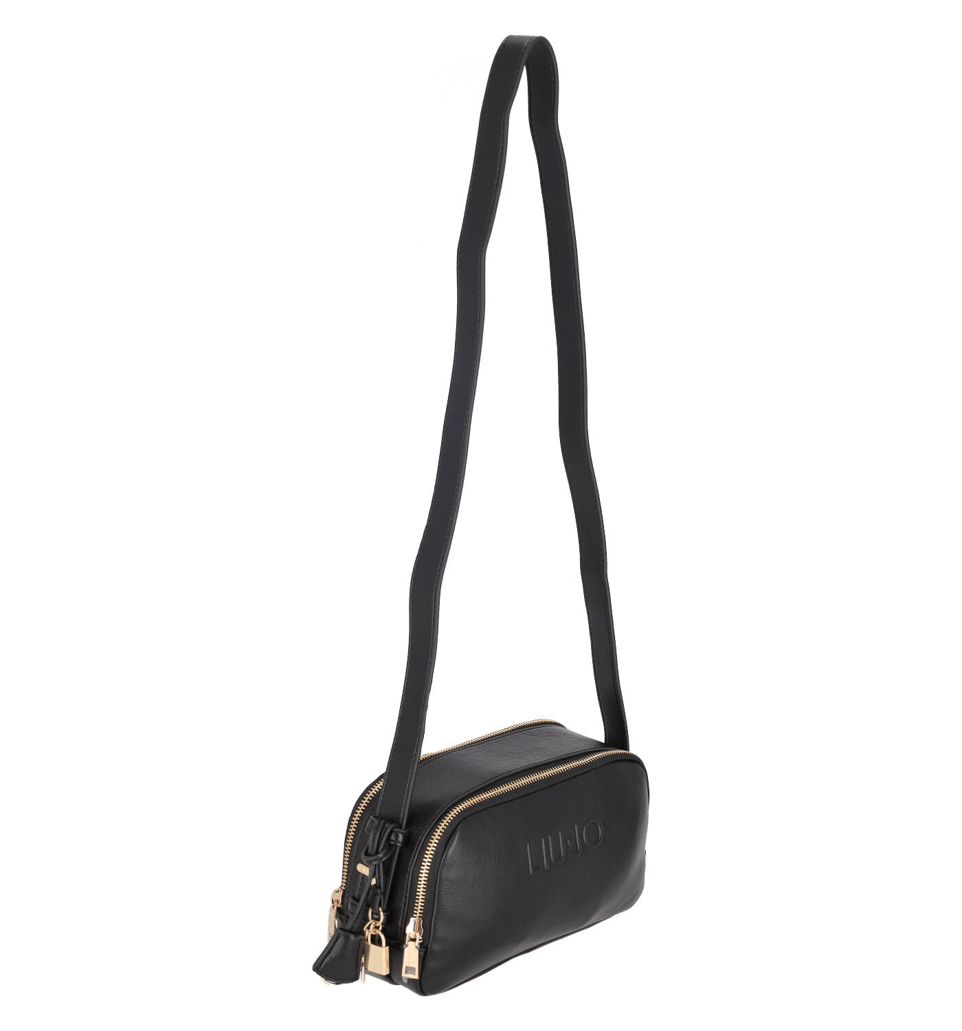 Borsa a tracolla con chiusura doppia zip e tracolla regolabile