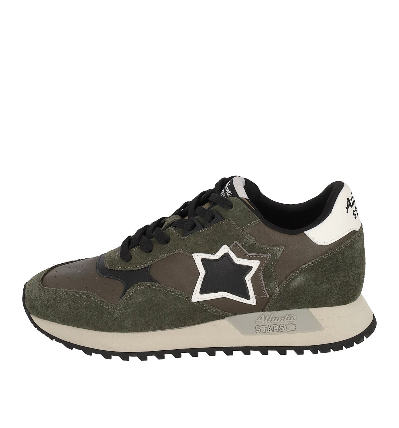 Sneakers in tessuto e camoscio , suola in gomma
