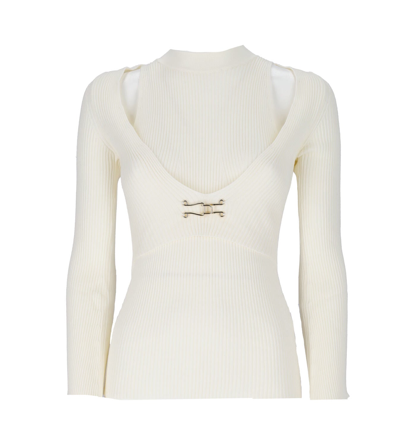 Maglia a costine con gancio