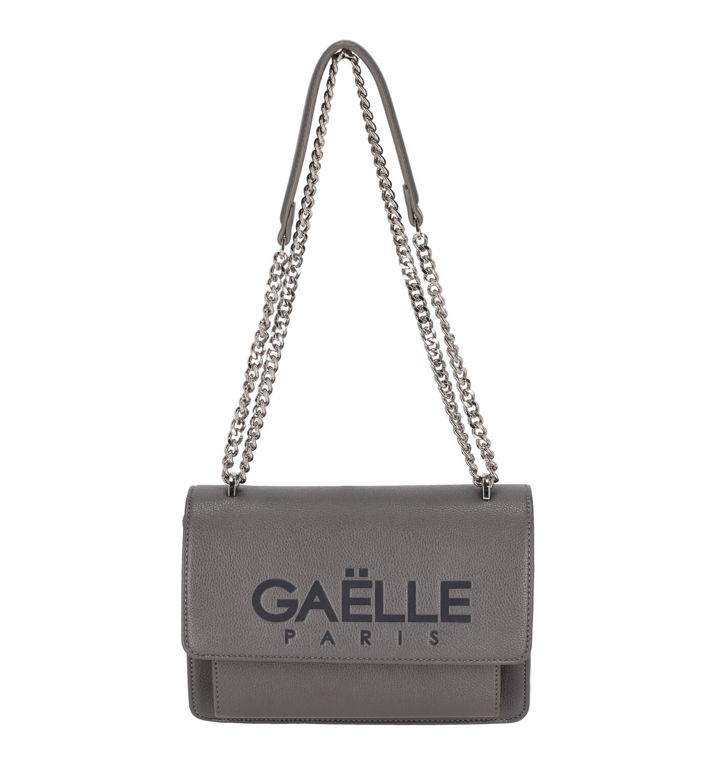 Borsa con doppia catena regolabile , chiusura con bottone