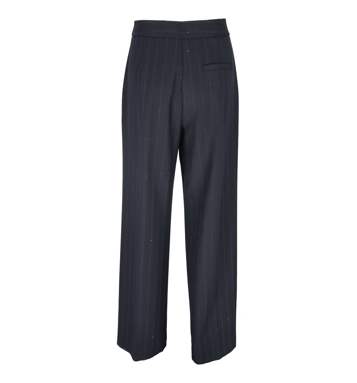 Pantalone largo gessato