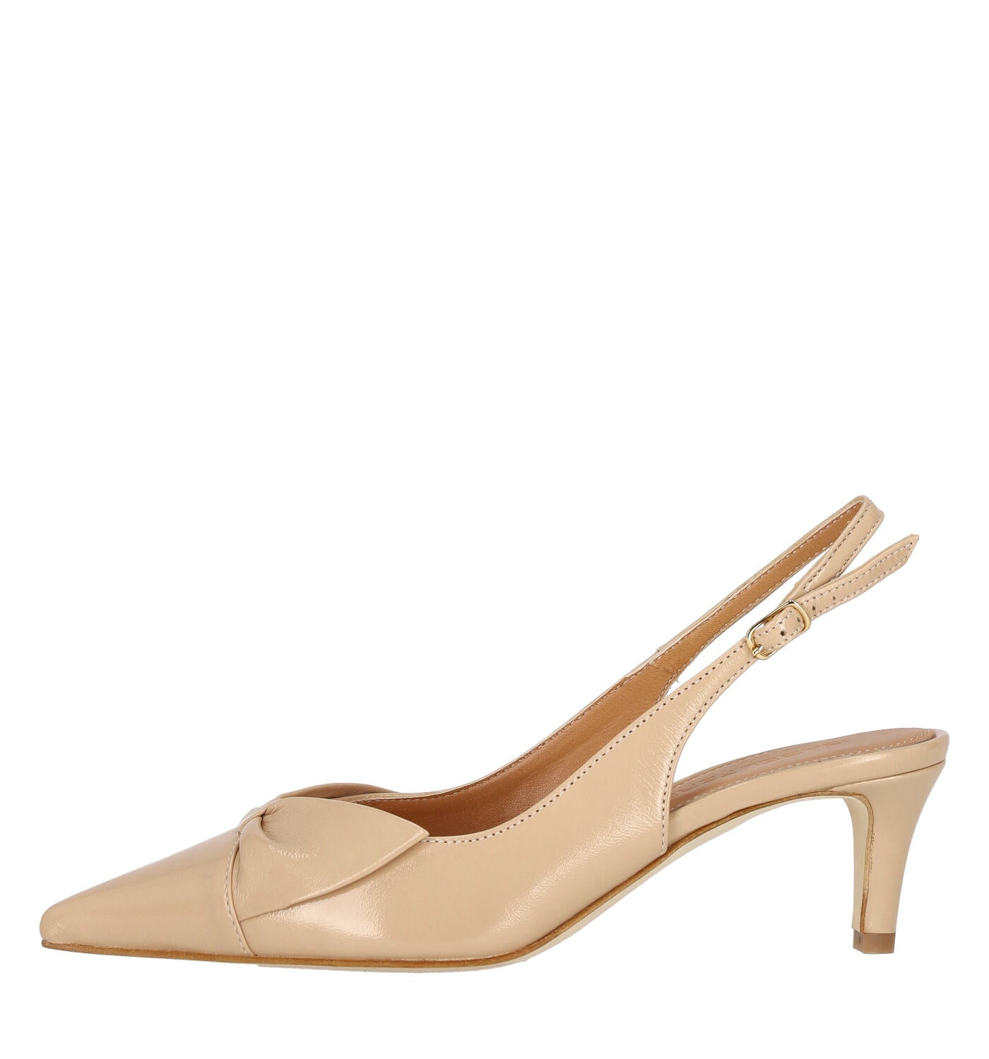 Chanel in verlux con fiocco, tacco alto 5 cm