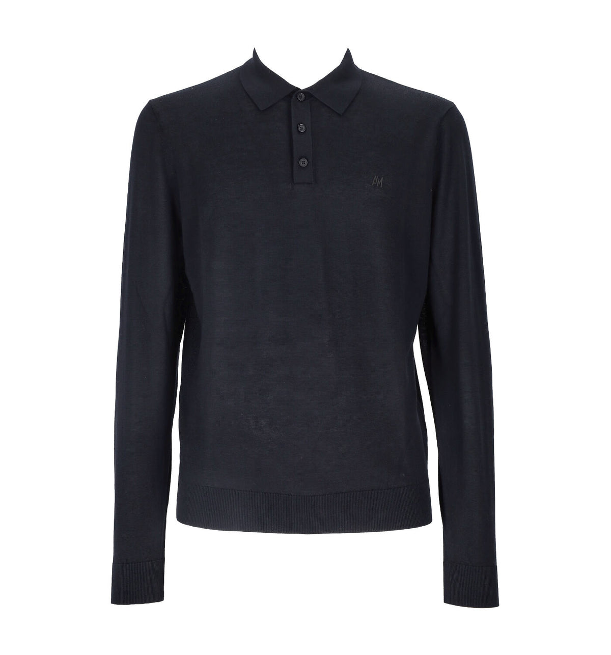 Polo manica lunga in misto lana