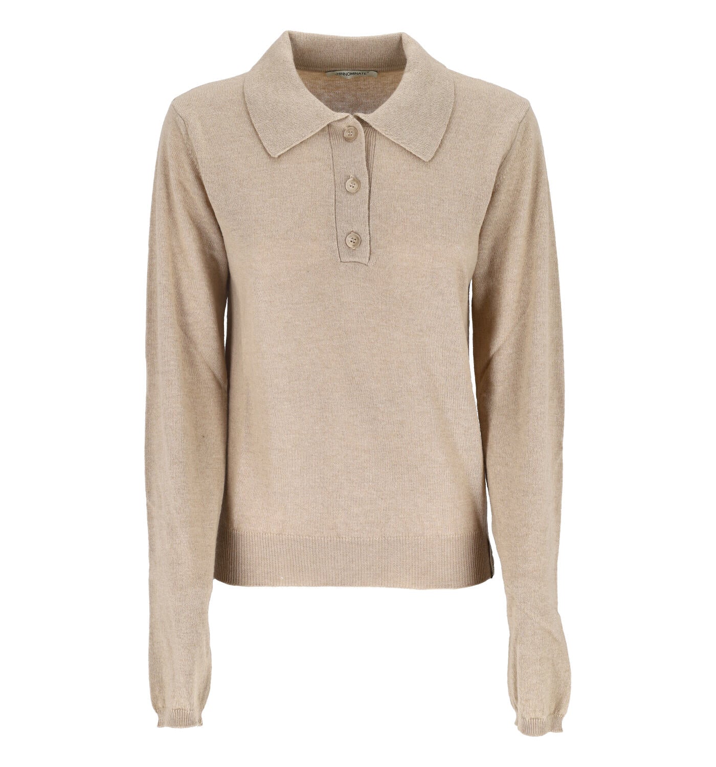 Maglia polo in misto cashmere