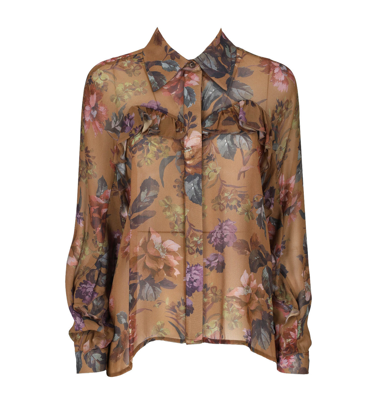 Camicia con rouches