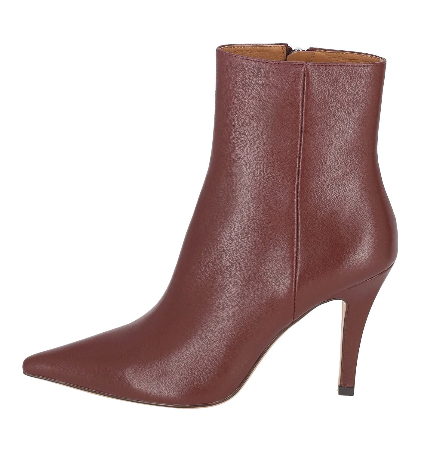 Tronchetto in pelle con tacco 10 cm