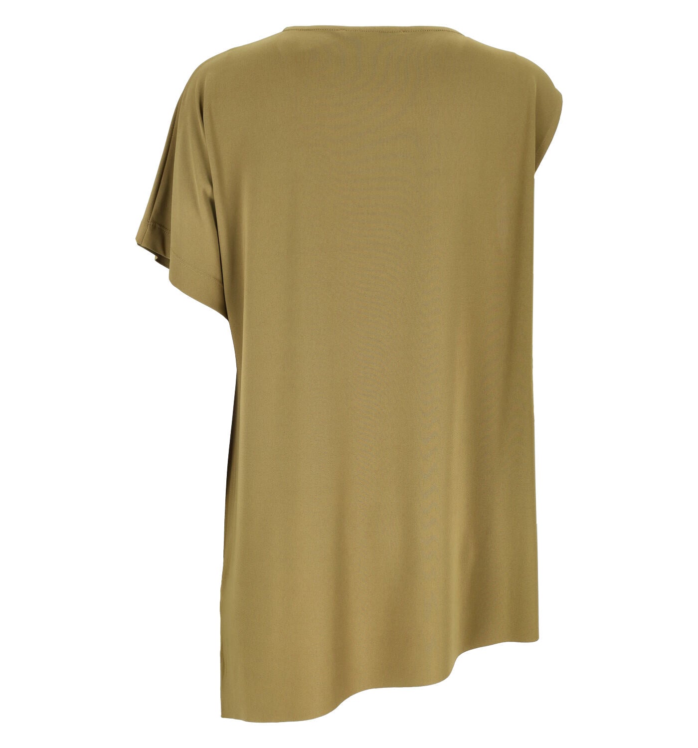 Maglia monospalla con gancio oro in acetato