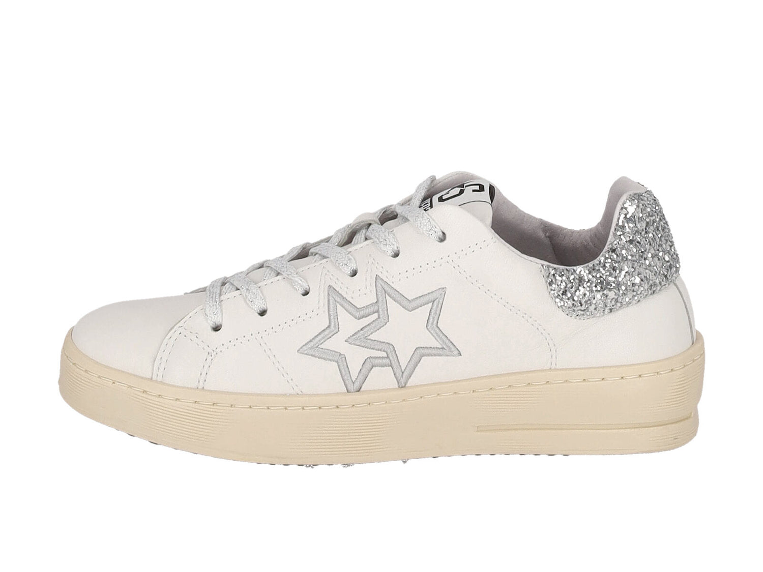 Sneakers con riporti glitter