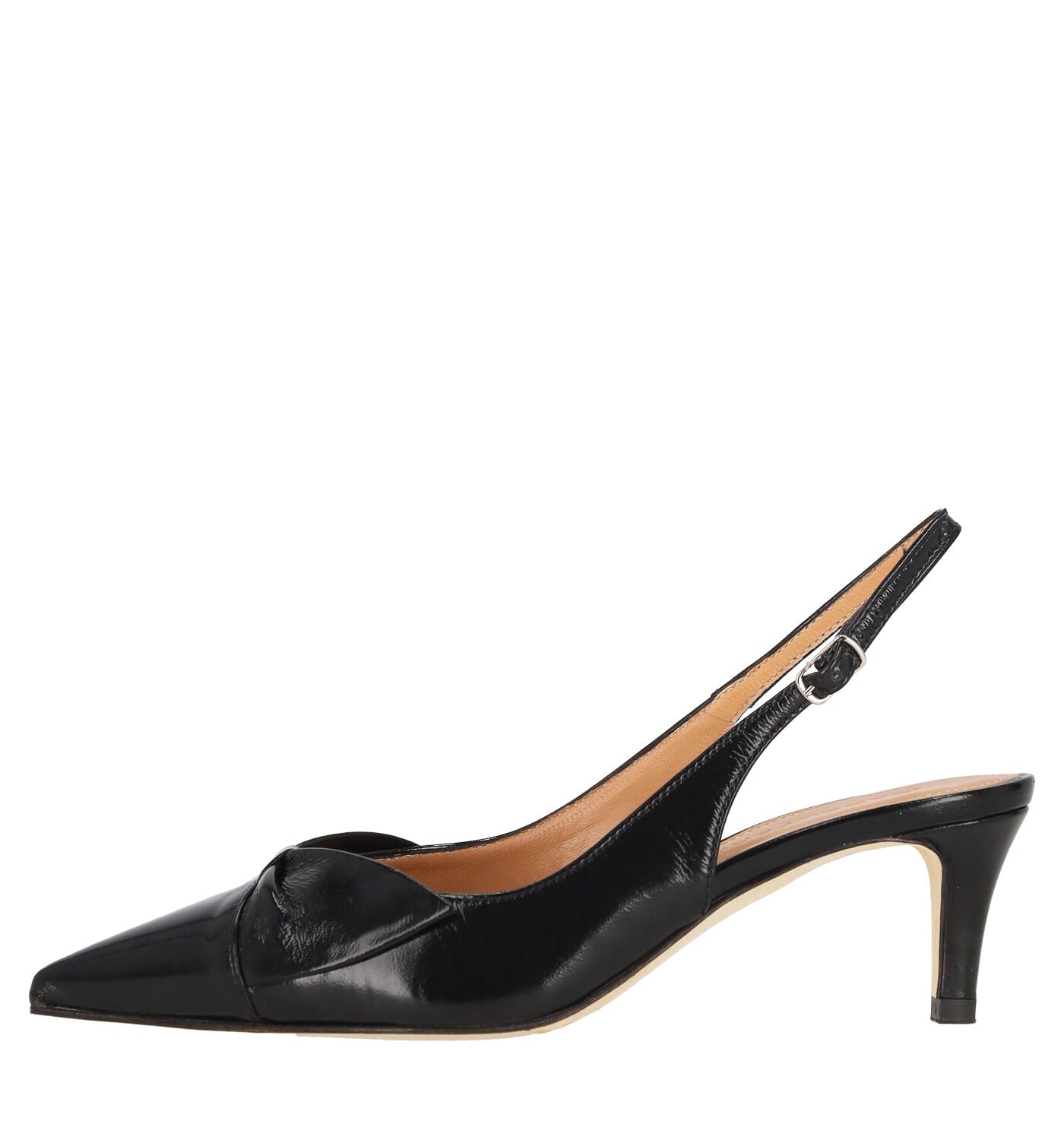 Chanel in verlux con fiocco, tacco alto 5 cm