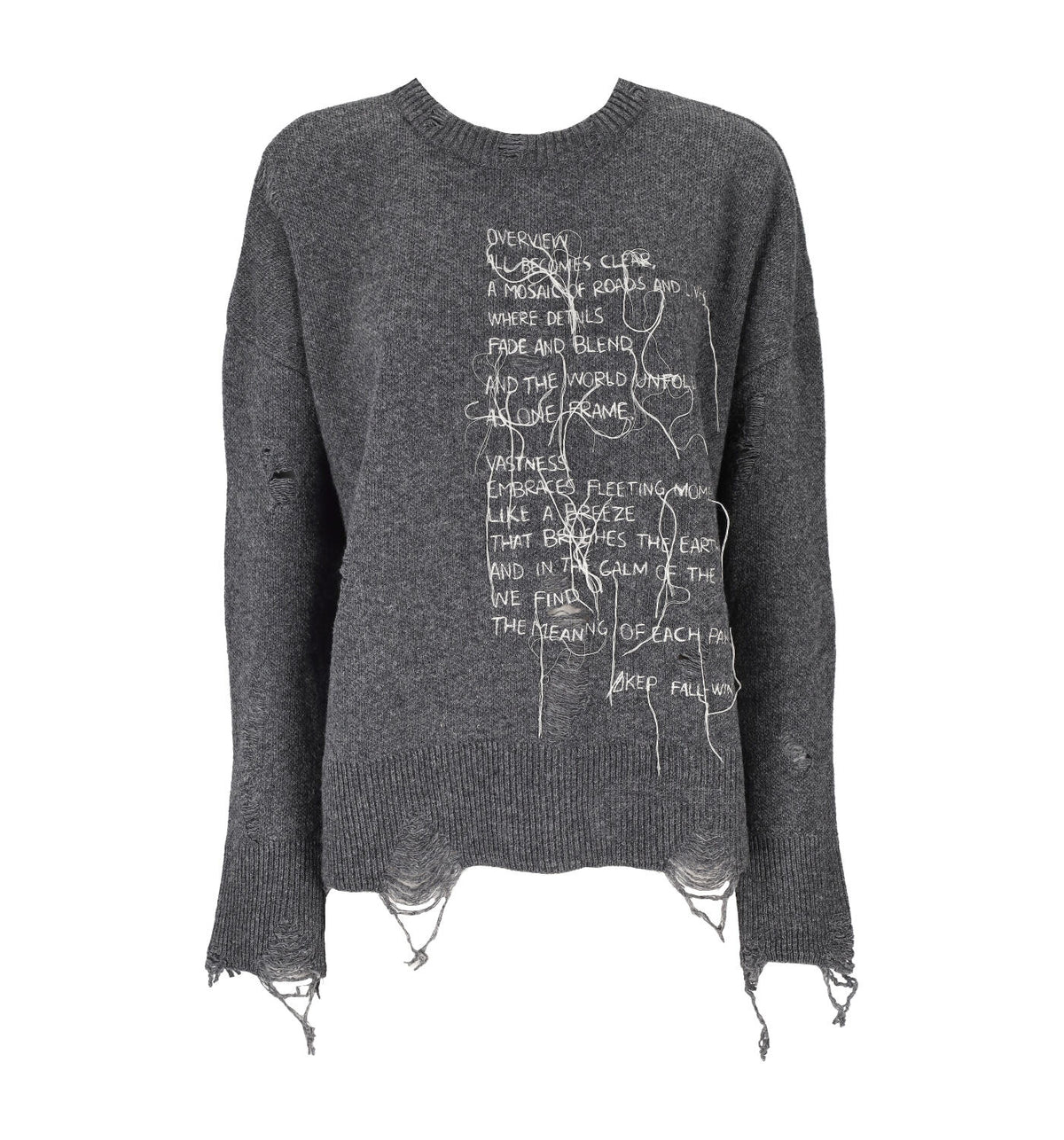 Pullover con rotture