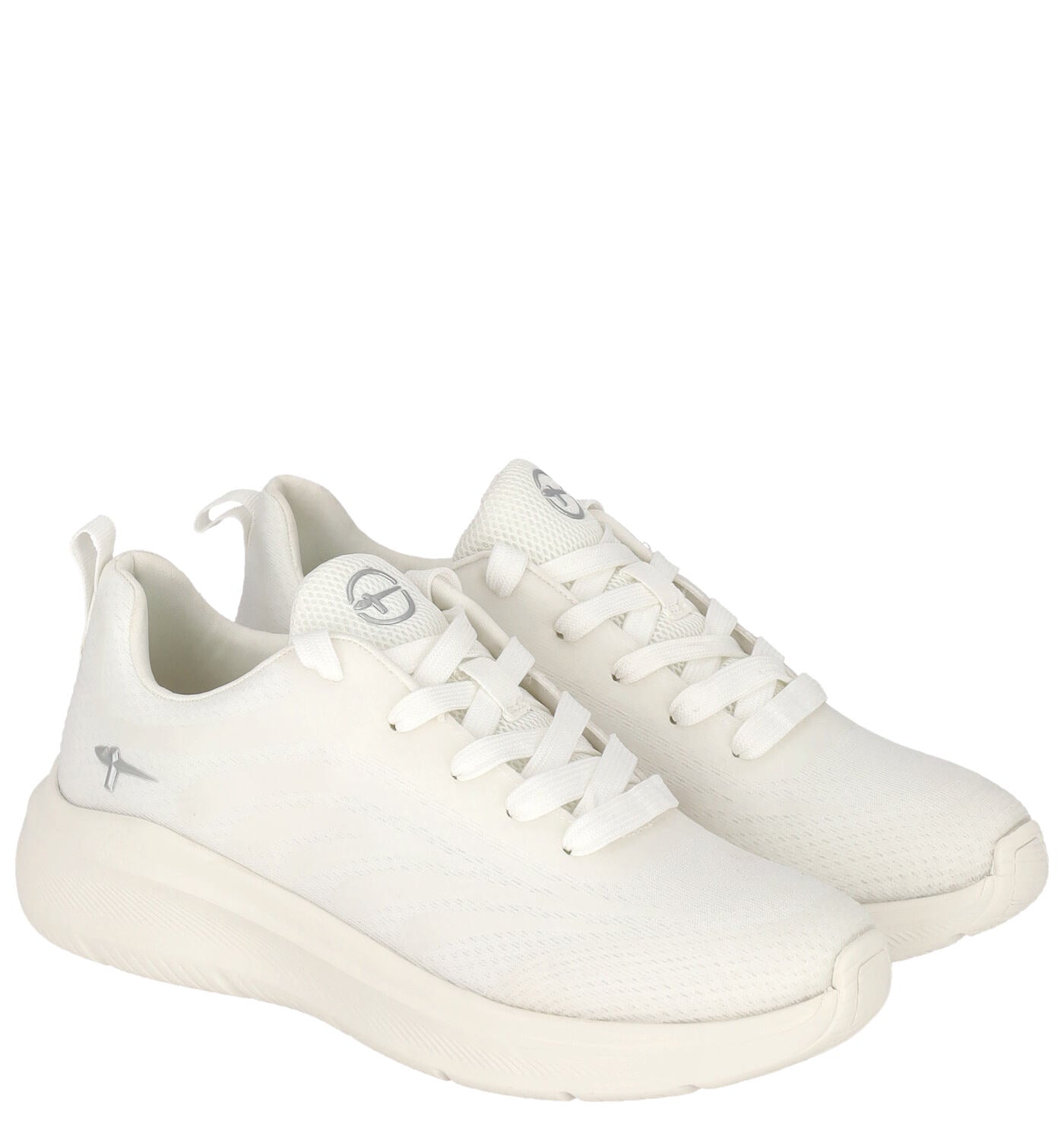 Sneakers in tessuto con riporti gommato